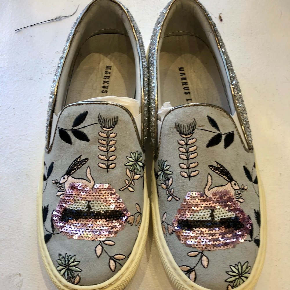 Markus Lupfer Slip On Sneaker with Sparkles